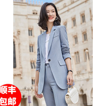 Korean fashion professional suit Female fashion temperament goddess Fan suit 2021 new high-end suit two-piece tide