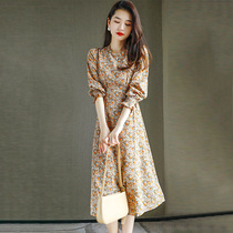 Mularsa method Flower Platycodon Broken Flowers Dress Woman 2022 Early Spring New Collection Waist Display Slim Lace Snowspun Dresses