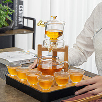 Xia Wei Kung Fu tea set set household glass lazy automatic filter Cup Cup living room meeting guest tea artifact
