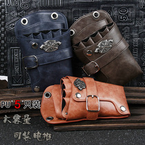 Hairdressing running bag haircut bag hairdressing kit hair stylist scissors bag waist satchel personality tide hairdresser kit