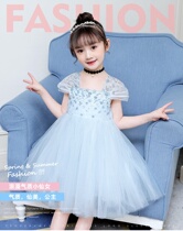 Little girl Ice Snow White dress three-year-old dress gauze dress children summer gauze dress baby