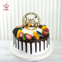 Cake model simulation 2019 new popular European fruit Net red window sample birthday cake model