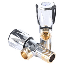 Lambo Bay full copper angle valve manufacturer straight for full copper hot and cold water eight-word angle valve 40% drill wheel water stop valve triangular valve