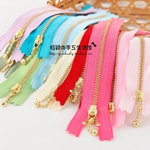7 fold Han Ying Japanese yk3# gold copper candy color zipper (active water drop head)