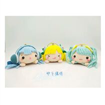 3 Doodle Girl head emoji pendant knitting electronic graphic tutorial (non-finished email)