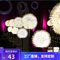  2019 new wedding props European-style wedding dandelion road guide wedding scene decoration birthday year-old decoration