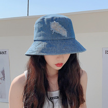 Cowboy fishermans hat female summer leisure ins Net red bucket hat spring and autumn Joker Korean version of Tide brand cap man