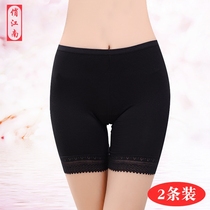 Safety pants anti-gloss female mother Summer large size middle-aged high waist three-point leggings thin shorts lace middle-aged elderly