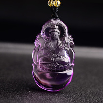 The Palace concubine natural amethyst is a horse the life of the Buddha pendant to the Bodhisattva pendant zodiac horse pendant jewelry men and women