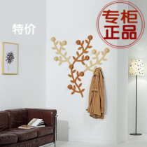 Hair FOPPAPEDRETTI Italy import can be spliced wooden rattan leaf shape flower shape hanger hook