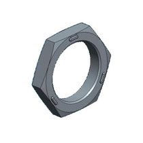 Hengzhu cabinet lock M22*1 5 zinc alloy stainless steel with point anti-slip nut