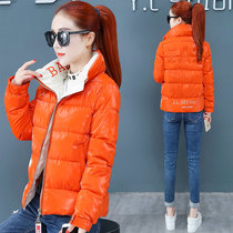 Short bright face down cotton clothes womens 2021 winter new Korean version of the small fashion bread suit quilted jacket jacket
