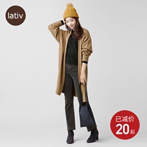 lativ Chengyi hairball womens knitted hat cute and playful with a hat fur autumn and winter womens clothing