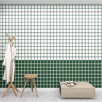 Nordic Ins Plaid Integrated Wall Panel Clothing Shop Restaurant Milk Tea Shop Bright Face Quick Loading Buttoned Board Imitation Tile Wall Panel