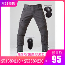 Riding Jeans Motorcycle Male Elastic Windproof Warm Locomotive Anti-Fall Pants Breathable Summer Casual Pants Winter