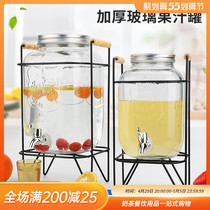 Glass juice cans with tap drinks barrel Home Enzyme Barrels Mason Jars Vintage Bottles Large Capacity Seal Tank 4 8L