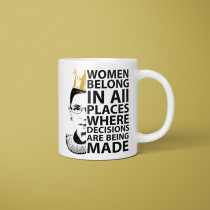 Female Justice Ginsberg RBG Peripheral Mug Ceramic Office Drinking Cup Milk Coffee Cup Personality