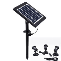 Low Pressure Safe Solar Fish Tank Lamp Interlude Type One Drag Triple Solar Diving Light False Mountain Pool Solar Lamp