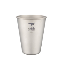 Keith Keith Pure Titanium Beer Mug Water Cup Mouthwash Cup Drink Cup Picnic Portable