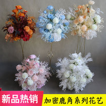 Wedding props New Silk Flower Pot Flower Arsenal Family Decoration Scene Archive Flower Ball Wedding Road