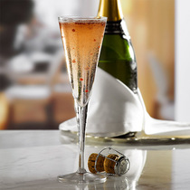 Eurostyle lead-free transparent crystal champagne glass High footed glass of glass Western restaurant White red grape wine glass Bubble Wine Glasses