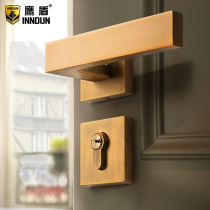 Eagle Shield Black Door Lock Indoor Bedroom Silute Room Door Lock Toilet Solid Wood Door Outdoor Household Universal Locks