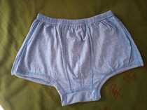 01 Elastic underwear Elastic socks 03 towel socks blended antibacterial breathable shorts hemp blue middle waist men wear