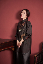 Ho Jin Yijia 22 years Spring Festival New products High extravagance 30M All true silk fragrant cloud yarn hand-painted blouse lining clothes