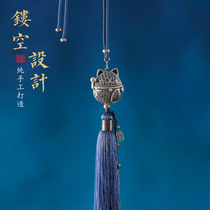 Sterling silver money Cat Car pendant car interior decoration mens car perfume aromatherapy pendant female car decoration