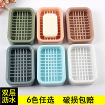 (1-3 packs) (damaged must be compensated) toilet creative soap box soap box double drain without punching