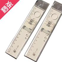 Hole l Hole eye circle wavy edge ruler Student drawing wavy line Transparent Acrylic plastic ruler