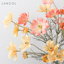 Lancol simulation flower hipster cosmos coral champagne living room home decoration flower ornaments fake flower silk flower