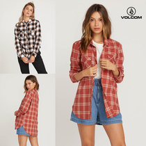 19 New products American volvo Diamond fashion trend brand street plaid shirt cardigan casual loose and comfortable womens clothing