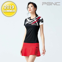 2019 hot summer new Korean PGNC badminton suit PEGGY female PEGGY cool quick dry short sleeve sweat suit A3