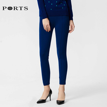  PORTS Baozi outlets slim-fit and thin knitted narrow-legged trousers small-legged pants LC9N052PCE016