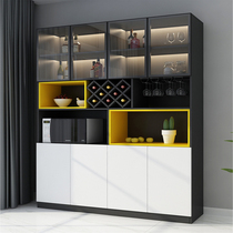 Dining Side Cabinet Integrated By Wall High Cabinet Modern Minima Kitchen Lockers Nordic Restaurant Wine Cabinet Close By Wall Assembly Custom