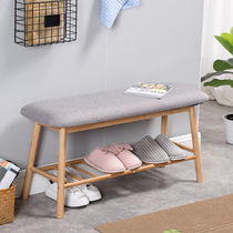 Shoe changing stool Home door door door door door stool cylinder door simple modern sitting shoe rack with soft cushion storage shoe stool