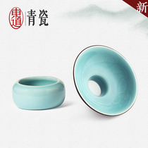  Dongdong celadon rich and precious tea leak tea set accessories Ceramic tea filter Kung Fu tea set Tea leak filter