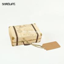50pcs Retro Airplane Suitcase Candy Gift Box Birthd