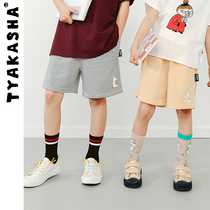 (Moomin co-authorship) TYAKASHAKIDS Takasha Kids Pants Summer New Kids Shorts Loose