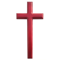 Solid Wood Christian Household gifts Home jewelry Cross can be hung on the wall can hold prayer 31cm high