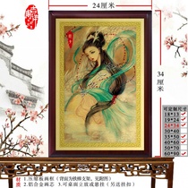 Portrait of the dragon lady with a female portrait of the dragon.