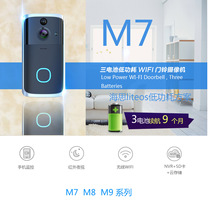 Wireless smart WIFI low power remote monitoring Doorbell camera monitor