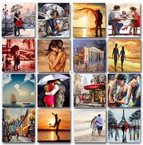 Couple Oil Painting By Numbers Lover Set Acrylic Paint
