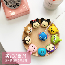 Cartoon data cable protector Apple iPhoneX cute Q version cartoon Charger Protection head Anti-breaking couple