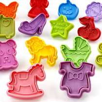 Inferior Fox 3d three-dimensional Press cartoon animal biscuit mold household steamed bread cookie cutting abrasive tool baking tool