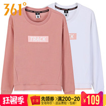 361 degree womens sports sweater running spring new 361 round neck casual pullover long-sleeved shirt women 2804