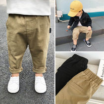 Baby pants mens spring and autumn boys cotton washed casual pants Korean childrens pants childrens spring trousers foreign gas