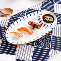 Dumplings Pan With Vinegar Dish Home Personality Ceramic Cutlery Day Style Creative Nets Red Division Sushi Saucer Water Dumplings