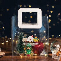 Christmas gift bag Hand Christmas Eve creative gift Gift Candy Santa head packing bag